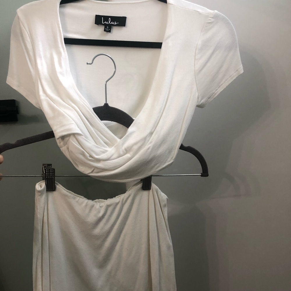 Lulus white two piece set